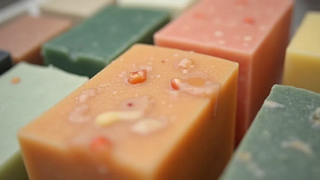 Variety of artisan soaps