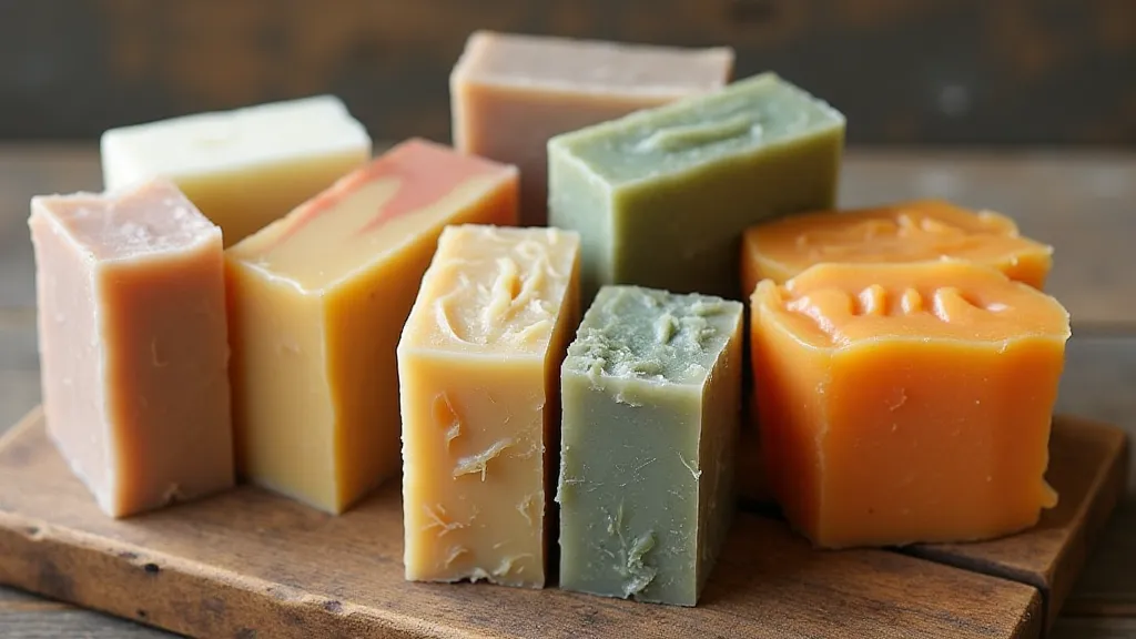 Assorted finished hot process soaps