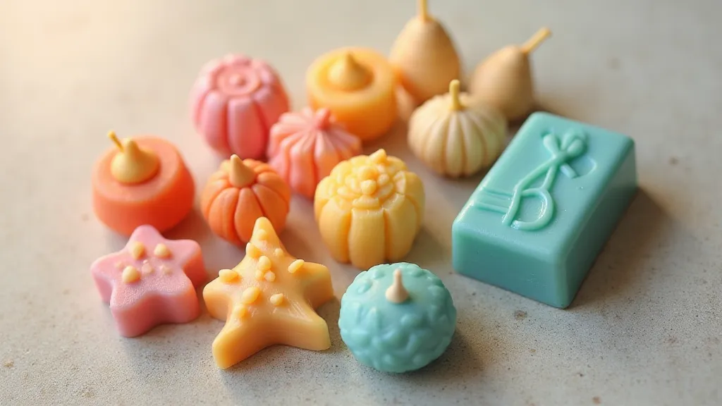 Selection of finished melt and pour soaps