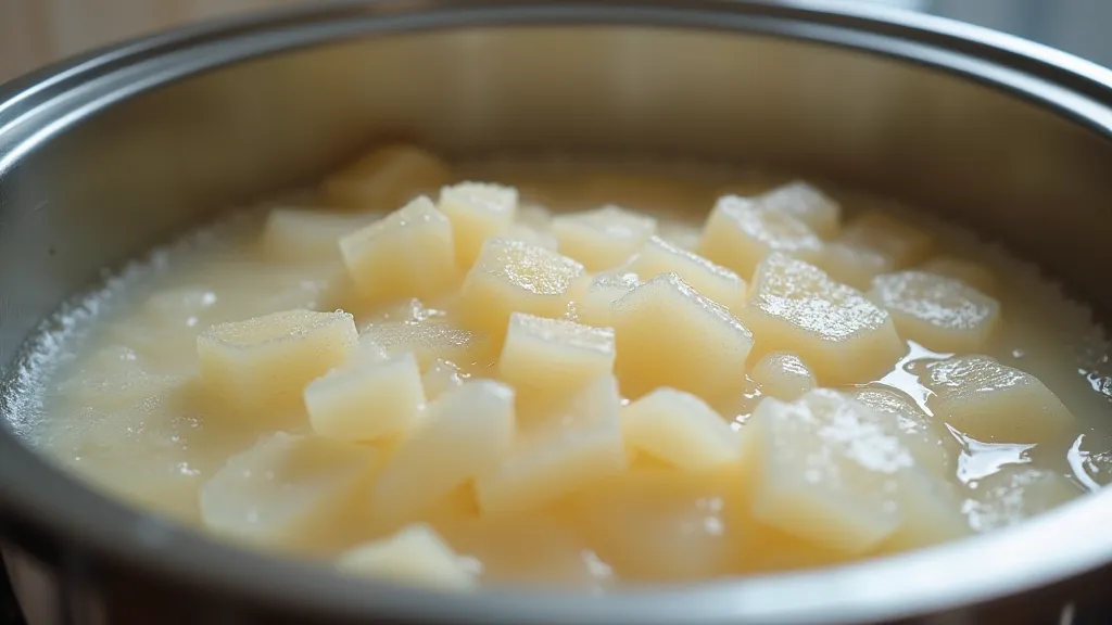 Hot process soap mixture in a slow cooker