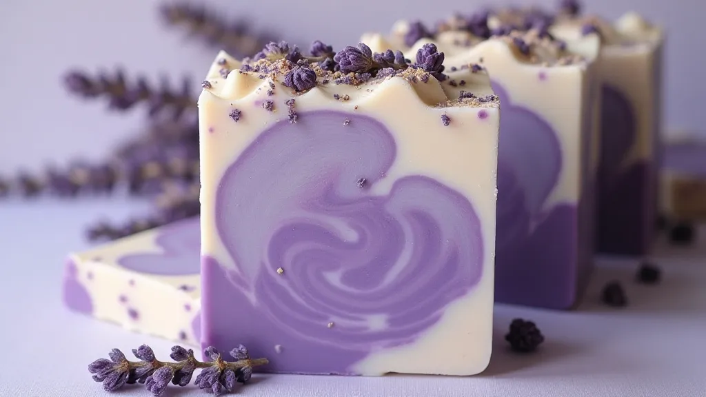 Lavender Swirl Soap