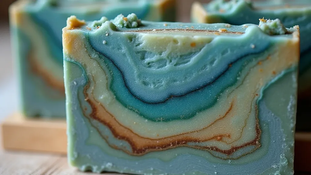 Layered artisan soap design