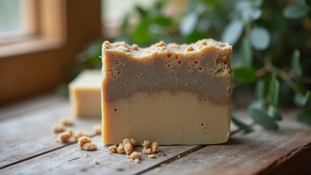 Rustic artisan soap bar