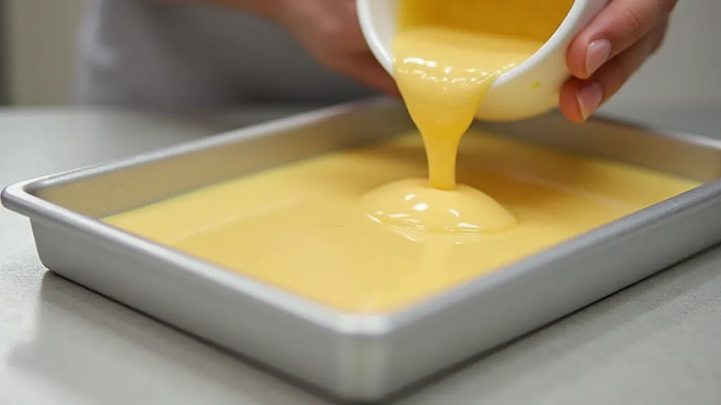 Second layer of soap being poured over the first