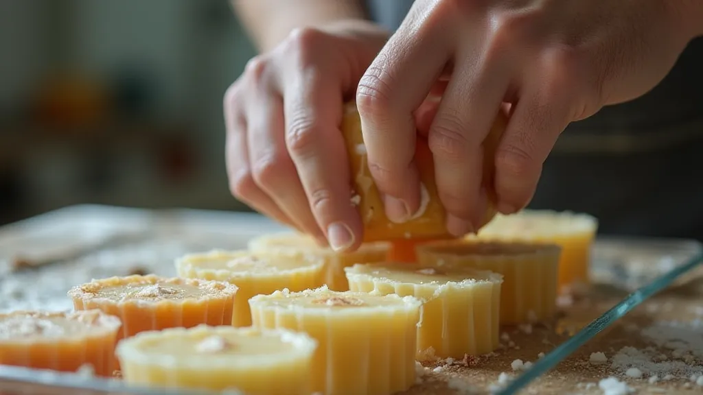 Soap pouring process